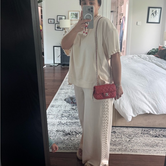 Vintage Chanel mini single flap in RED - Picture 8 of 9